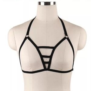 🌺 Black Hollow Cage Bra